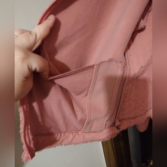 Women's Pink Fleece Jacket - Picture 3 of 6